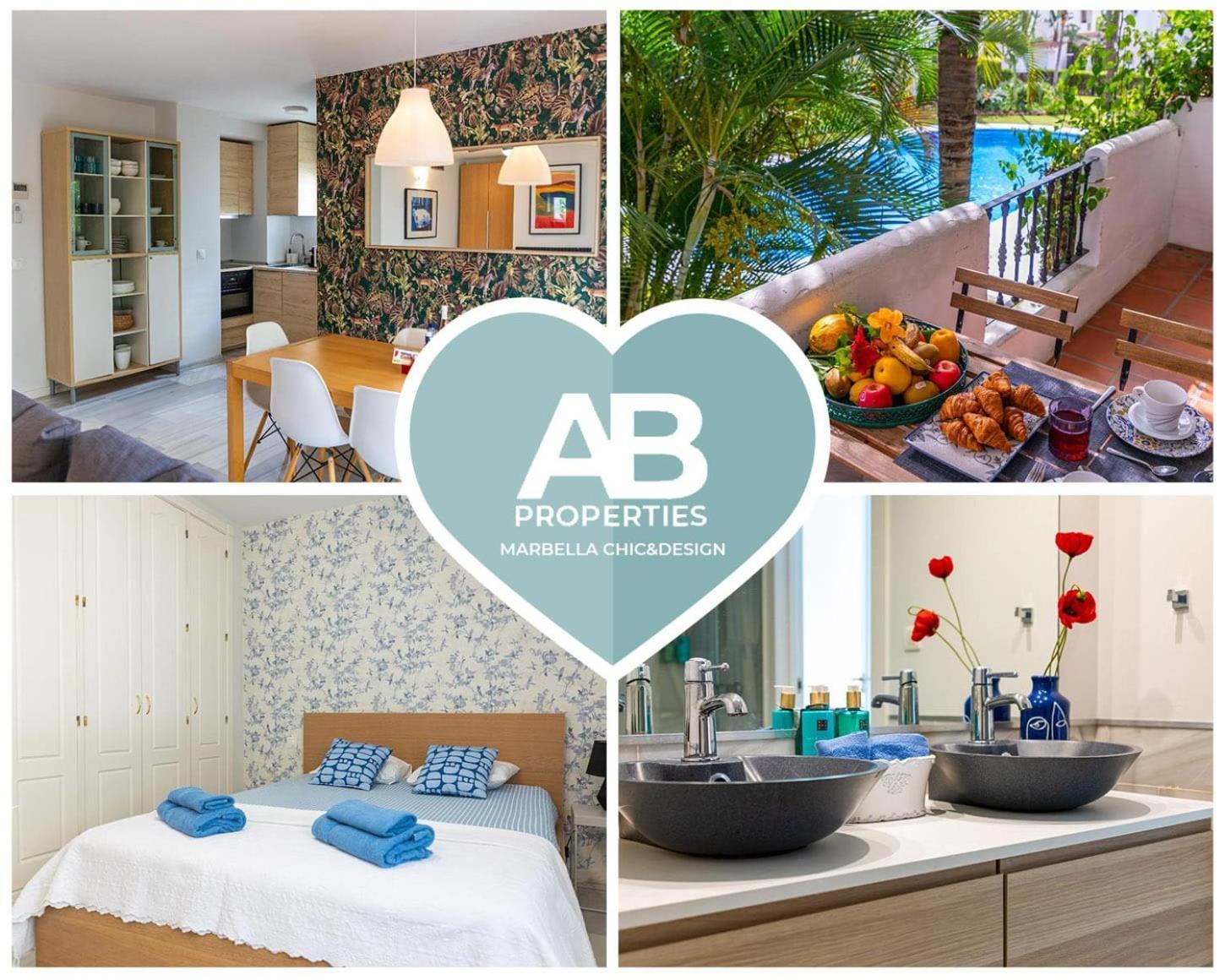 Ab Properties - Design Penthouse Marbella - Puerto Banus - Golden Mile - Pool And Tropical Garden View Eksteriør bilde